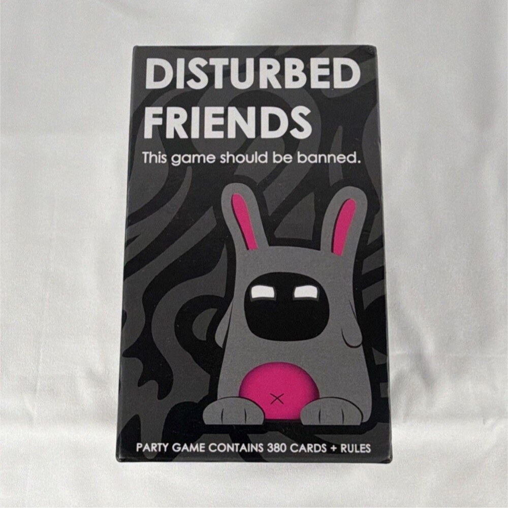 Disturbed Friends Party Card Game 380 Cards Complete Game Rules 17 Years & Up